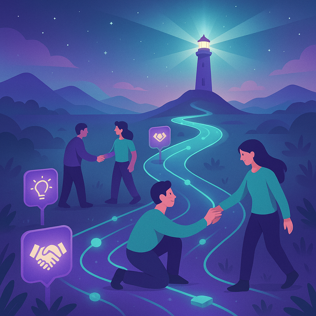 Ilustración Misión y Visión Kumio